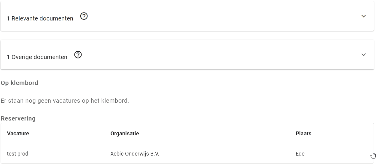 Dossier documenten
